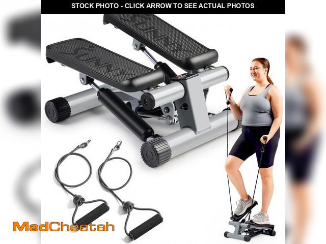 Lot 74-12052431 - Sunny Health &amp; Fitness Mini Steppers for Exercise at Home, Stair Step Workout Machine with Resis...