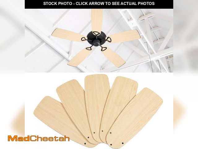Lot 74-12438189 - Kittmip 5 Pack Replacement Fan Blades for 42"/52" Ceiling Fan Waterproof Blades Replacement for Brok...