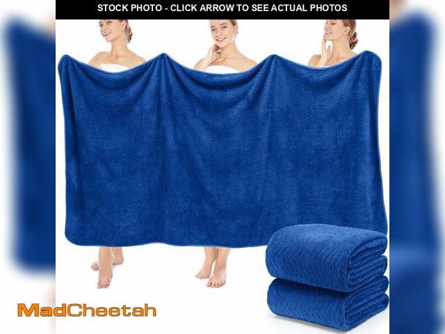Lot 74-14272436 - SmoothNovelty 2 Pack Bath Sheets 40 x 80 Inch Oversized Jumbo Extra Large Towels Quick Dry Coral Fle...