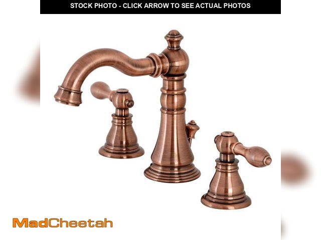 Lot 74-14328804 - Kingston Brass American Classic 8 in. Widespread 2-Handle Bathroom Faucet in Antique Copper - UNUSED
