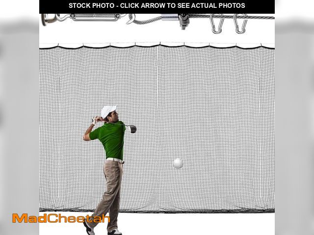 Lot 74-12309070 - LAKNUAL Golf Practice Netting, 12X15ft Golf Hitting Hanging Kit, Sports Practice Barrier Net for Bac...