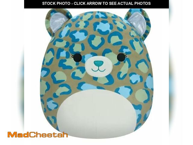 Lot 74-12978084 - Squishmallows Enos The Green Spotted Leopard 8 inch Plush Stuffed Animal - USED