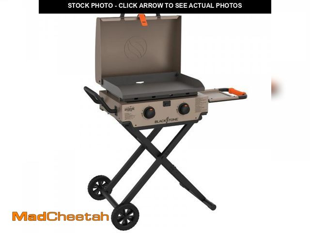 Lot 74-12174353 - Blackstone Adventure Ready 2-Burner 22  Propane Omnivore Griddle with Flexfold Legs in Outback Tan -...