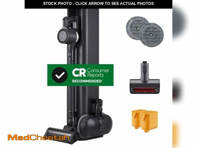 Lot 74-13580253 - LG CordZero A949 - Cordless Stick Vacuum Cleaner with Auto-Empty Base, 200 Minute Runtime w/Extra Re...