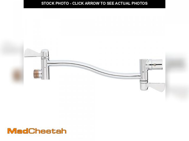 Lot 74-11230528 - Glacier Bay 0.8 Straight adjustable Shower Arm in Chrome - UNUSED