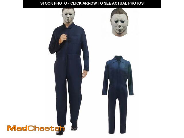Lot 74-12688682 - (MISSING MASK) Adult Michael Myers Halloween Costume, Men's Movie-Accurate Coverall Jumpsuit Sizes S...