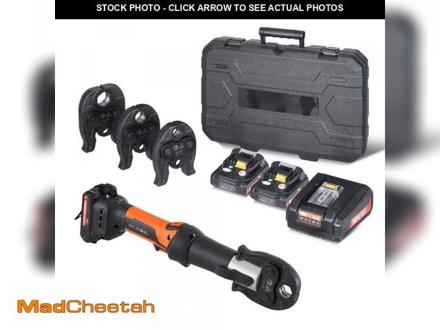 Lot 74-12365540 - SKYSHALO Mini ProPress Tool, 18-Volt Electric Pipe Copper Pipes, Press Tool Kit - UNUSED