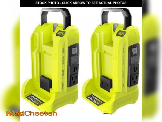 Lot 74-12463924 - RYOBI (2) 40V 300-Watt Portable Battery Inverter Power Sources (Tool Only) - UNUSED