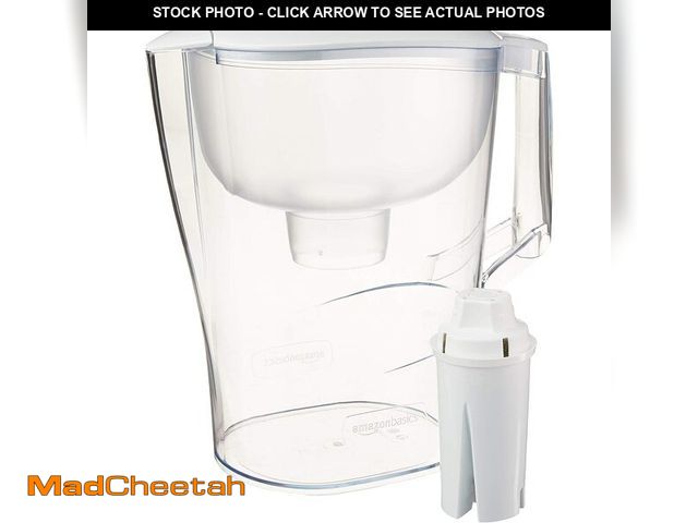 Lot 74-14045424 - Basics 10-Cup Pitcher with Filter, Compatible with Brita Water Filter Pitcher for Clean, Crisp Water...
