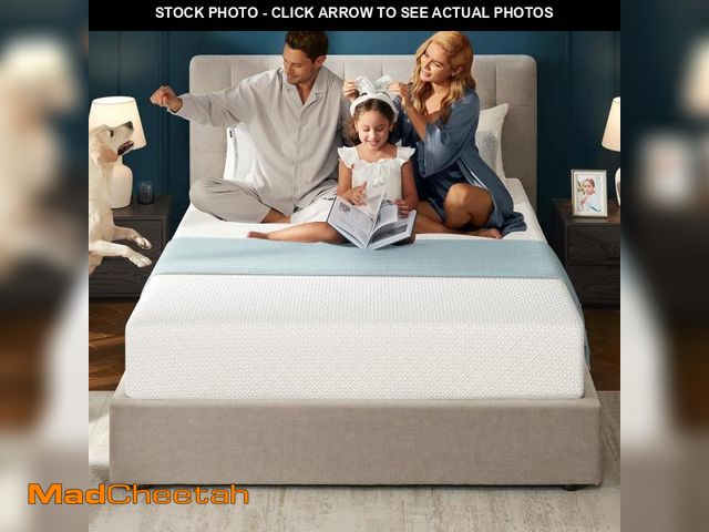 Lot 74-12367779 - Seventable Full Size Mattress, 8 Inch Cooling Gel Memory Foam Mattress in a Box, Medium Firm, Fiberg...