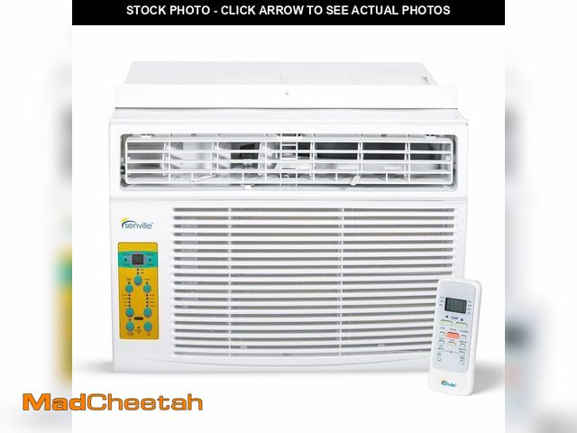 Lot 74-13789384 - Senville 10000 BTU Window Air Conditioner, Cools Up to 450 Sq. Ft., Easy to Use, Washable Filter - U...