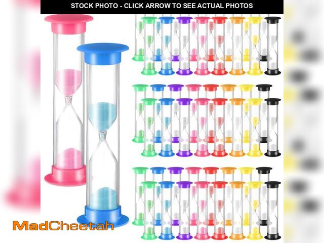 Lot 74-13964646 - Queekay 48 Pcs 2 Minute Sand Timer for Kids, Mini Hourglass Bulk Sand Clock Timer for Adult Kids in ...