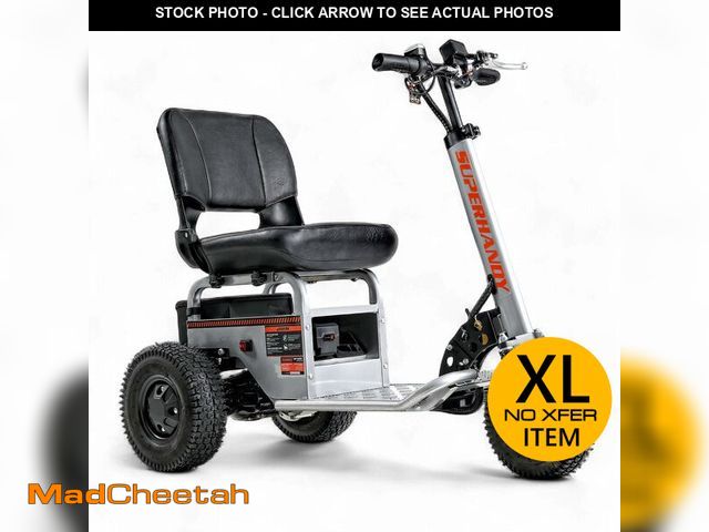 Lot 74-13116913 - SuperHandy Electric Tugger Cart, Industrial Tow Tractor Riding Scooter - 1 Seater, 2600 lbs Towing C...