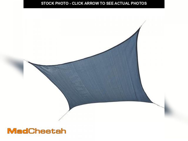 Lot 74-12495073 - Vigoro 12 ft. x 12 ft. Blue Square Shade Sail - UNUSED