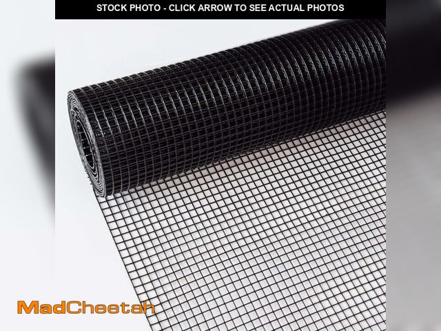 Lot 74-13821385 - Unbranded 1200 in. W x 48 in. H Garden Metal Wire Fence,16 Gauge 1/2 in. PVC Hardware Cloth,Welded W...