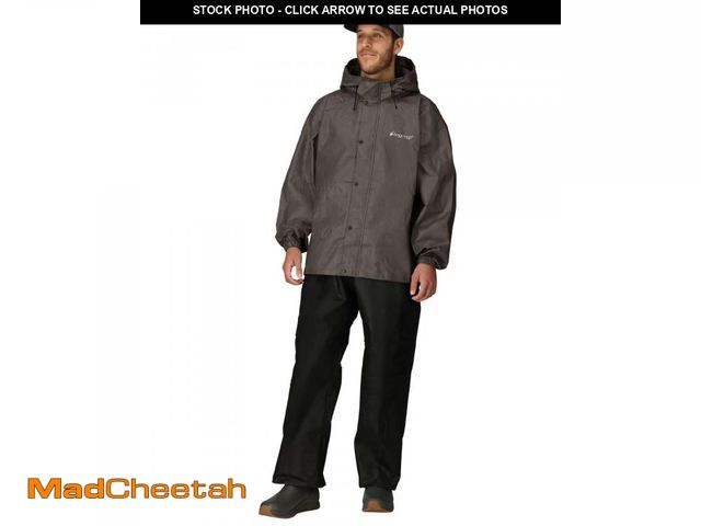 Lot 74-12147229 - FROGG TOGGS Men's Standard Classic All-Sport Waterproof Breathable Rain Suit, Stone/Black, Medium - ...