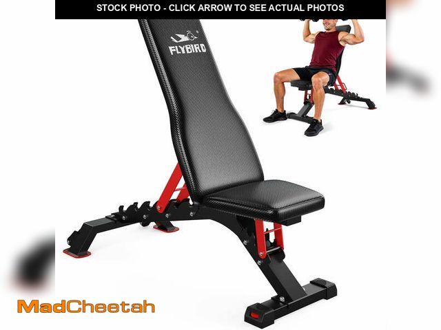Lot 74-14070354 - FLYBIRD Weight Bench, 1200LBS Weight Capacity Strength Training Bench Heavy-duty Adjustable Workout ...