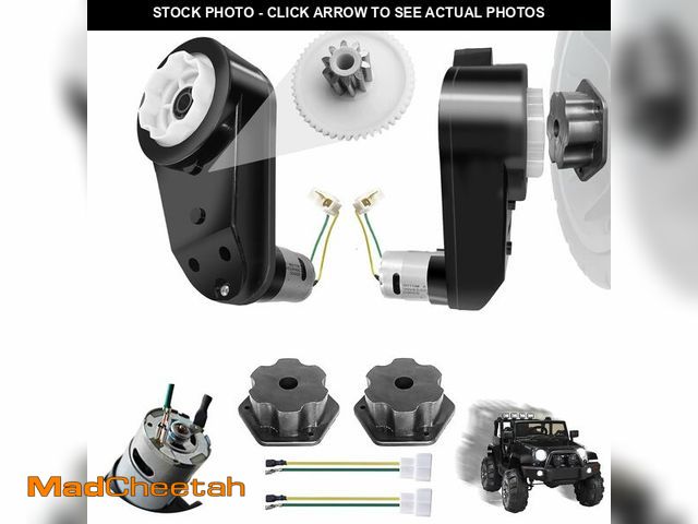 Lot 74-14149133 - JRRXM Ã¯Â»Â¿2PCS High Speed 24V RS555 35000RPM Fast Steel Gears Motor Gearbox for Power Wheels Motor...