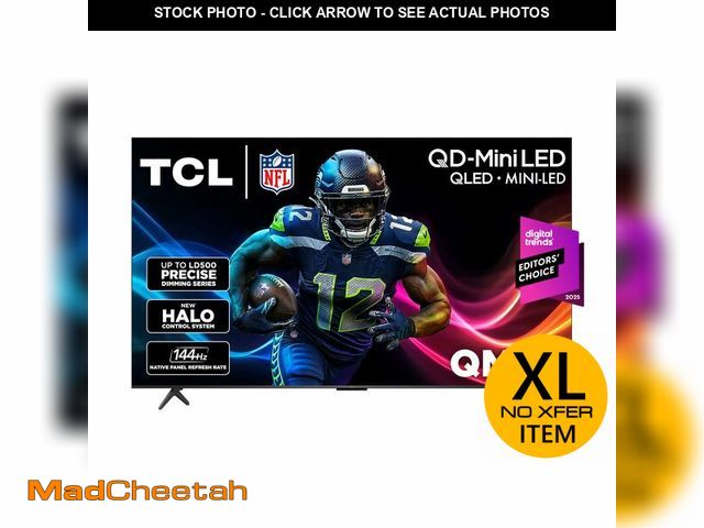 Lot 74-12784742 - (MISSING STAND FEET,REMOTE,HARDWARE) TCL 75 Inch Class QM6K Series | Mini LED QLED 4K HDR | 75QM6K, ...