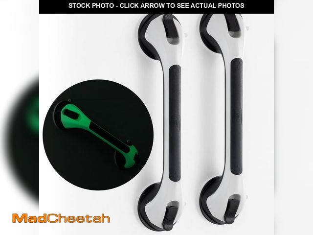 Lot 74-12313636 - TAILI Shower Grab Bar Glow in The Dark, 2 Pack 16.8 in Grab Bars for Bathtubs and Showers, Shower Ha...
