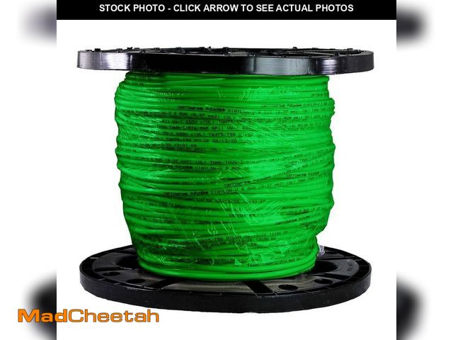 Lot 74-12824561 - Cerrowire 500 ft. 8 Gauge Green Stranded Copper THHN Wire - UNUSED