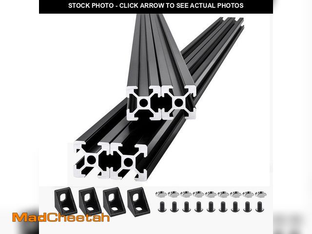 Lot 74-14307291 - SKYSHALO 4 Pieces 47.2 in. T Slot 2020 Aluminum Extrusion Profile, European Standard Anodized Linear...