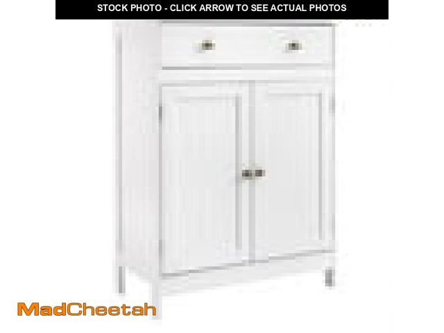 Lot 74-12479925 - (MISSING HARDWARE) Ktaxon Bathroom Floor Cabinet Freestanding Storage Cupboard W/ Drawer And 2 Doors...