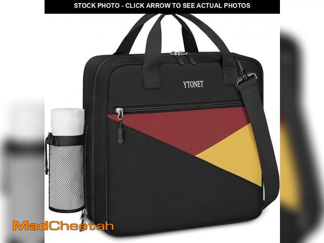 Lot 74-12334070 - Ytonet Zipper Binder Bag, 3 Inch 3 Ring Binder with Zipper D-Ring Fit 14 in Laptop, 700 Sheets Capac...