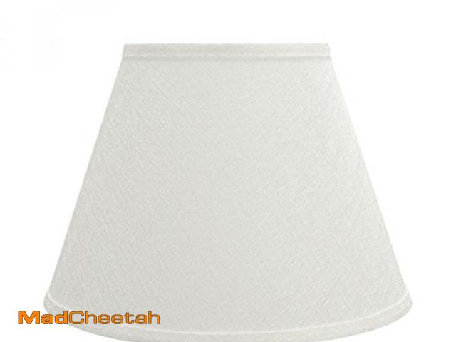 Lot 74-12396391 - Aspen Creative 32685 Transitional Empire Shape Spider Construction Lamp Shade, White, 7" Top x 13" B...