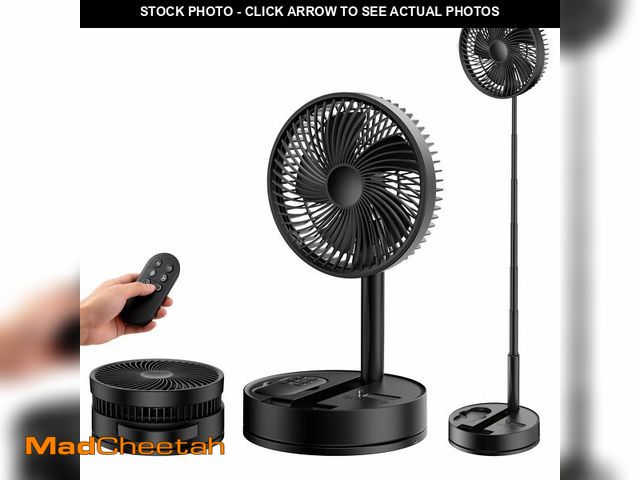 Lot 74-14384210 - Portable Standing Oscillating Rechargeable Fan - 8" 8000mah Battery Operated USB Fans for Bedroom Qu...