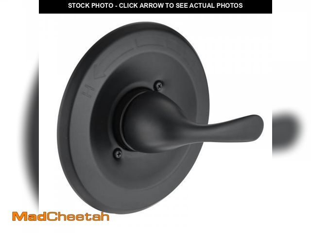 Lot 74-12120205 - Replacement for Delta 13/14 Series Shower Trim Kit, Shower Cover Plate with Handle, Matte Black(Valv...