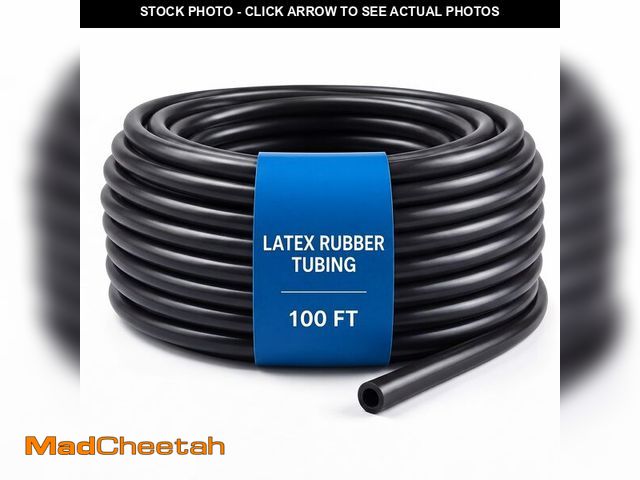 Lot 74-14267292 - Frienda 100 ft Latex Rubber Tubing 3/8 Inch Od 1/4 Inch ID Surgical Slingshot Bands Rubber Medical S...