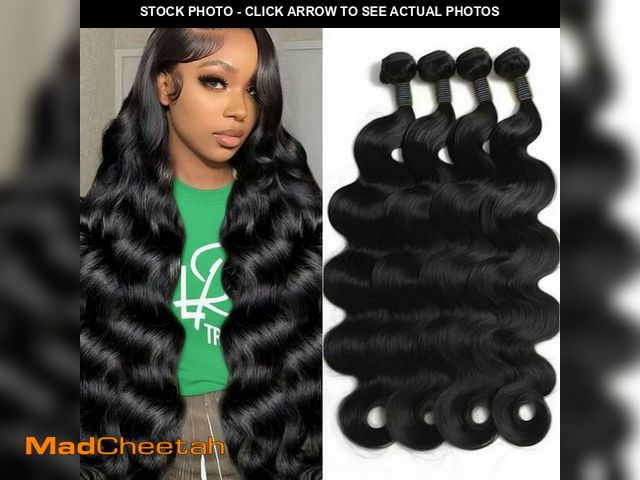 Lot 74-13565008 - 12A Human Hair Bundles 18 20 22 24 Inch Raw Body Wave 4 Bundles Human Hair 100% Unprocessed Brazilia...