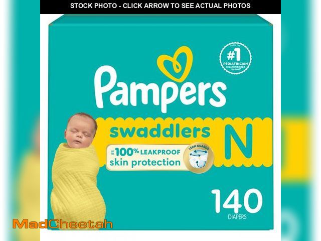 Lot 74-12423852 - Baby Diapers - Swaddlers - Size 0, 140 Count, Ultra Absorbent Disposable Newborn Diaper - UNUSED