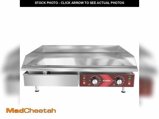 Lot 74-12657903 - EGGKITPO Commercial Electric Griddle 29 Inch Large Countertop Griddle Non-Stick Flat Top Grill Stain...