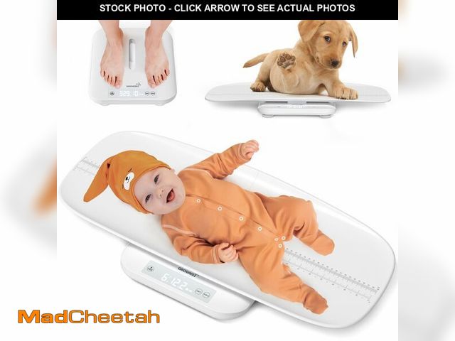 Lot 74-14426835 - GROWNSY Digital Baby Scale &amp; Pet Scale Up to 330 lbs, White - USED
