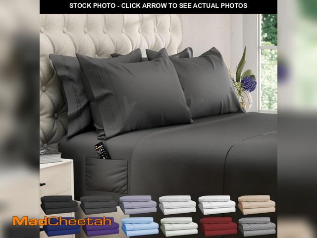 Lot 74-12435311 - DREAMCARE Sheets Full Size Bed Ã¢â¬â 6 Pcs Deep Pocket Full Size Sheets Set - Cooling Bed Sheets ...