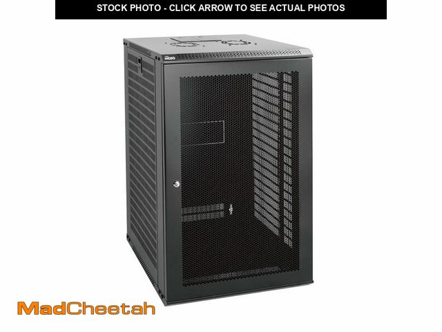 Lot 74-12662305 - Tecmojo 18U Wall Mount Rack Network Cabinet for 19" IT Equipment,with Lockable Mesh Door and Side Pa...