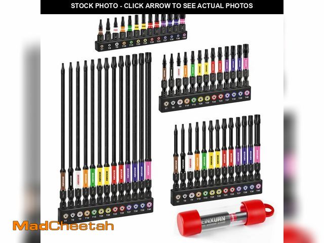 Lot 74-14380763 - Geinxurn Impact Torx Screwdriver Bits Set, 52Pcs Magnetic(T7-T40) S2 Steel 1Ã¢â¬Â/2Ã¢â¬Â/3Ã¢â¬Â...