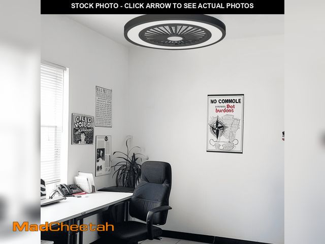 Lot 74-12678344 - 22 Inch Enclosed Ceiling Fans With Lights And Remote, Updated 3 In 1 3000lm Bright LED Lighting With...