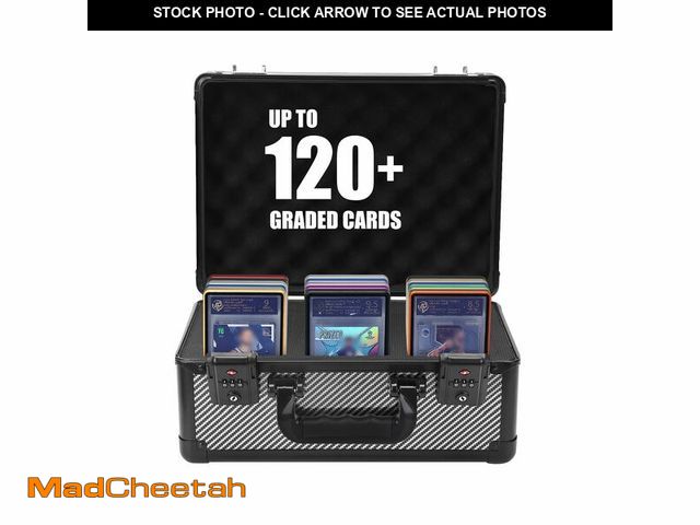 Lot 74-13632413 - ZINHO Graded Card Case Upgraded Sports Card Storage Box Waterproof Trading Card Holder, Compatible w...