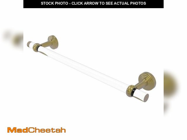 Lot 74-13653693 - Allied Brass PB-41T-24 Pacific Beach Collection 24 Inch Twisted Accents Towel Bar, Satin Brass - UNU...