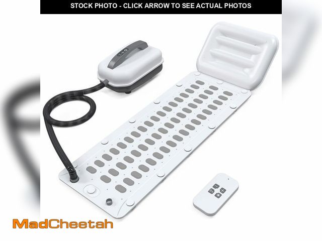 Lot 74-12499916 - Electric Bubble Massage Mat Portable Massage for Bathtub Bubble Bath Mat Tub Spa Massager with Pillo...