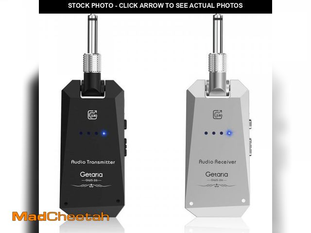 Lot 74-12436467 - Getaria Wireless Guitar Transmitter Receiver Set 5.8GH Wireless Guitar System 4 Channels for Electri...