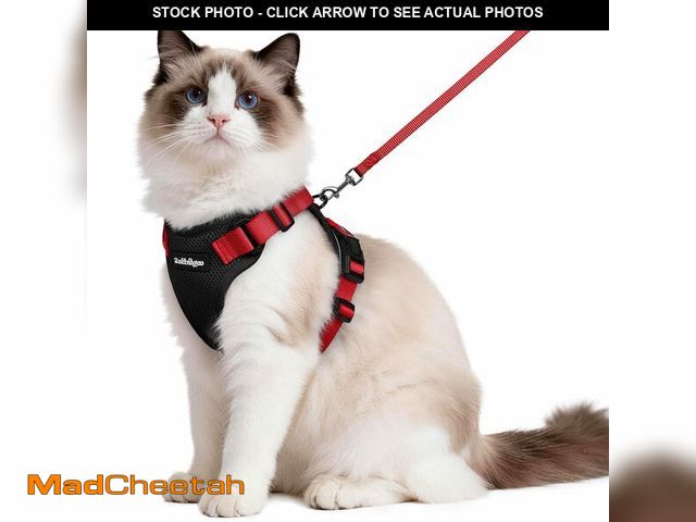 Lot 74-13573775 - rabbitgoo Cat Harness and Leash for Walking, Escape Proof Soft Adjustable Vest Harnesses for Cats, E...
