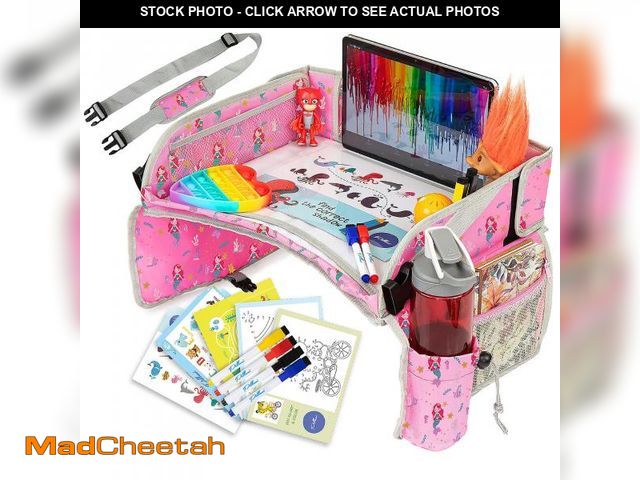 Lot 74-12440957 - PILLANI Kids Travel Tray for Car - Car Seat Tray for Kids, Road Trip Essentials &amp; Must Haves, Ca...