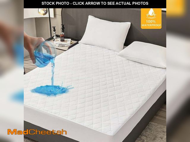 Lot 74-12862393 - Mainstays Waterproof Mattress Pad, King 76 in x 80 in - UNUSED