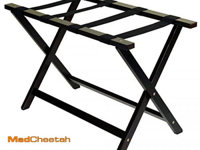 Lot 74-12510010 - Casual Home Heavy Duty 30" Extra-Wide Luggage Rack, solid wood - UNUSED