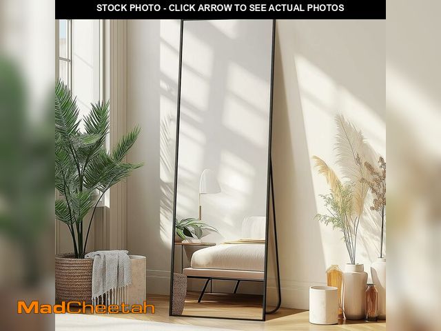 Lot 74-13835754 - Delma Wall Full Length Mirror,Standing Mirror Full Body,Large Floor for Wall Door Bedroom Bathroom L...