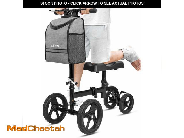 Lot 74-12833514 - COSYWILL Steerable Knee Scooter,Knee Walker Scooter for Adults with 10" Front Wheels,Foldable Knee S...
